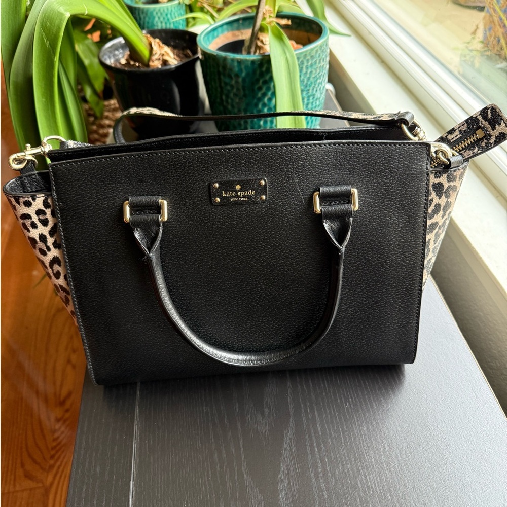 Kate Spade Lana Grove Street Leopard Satchel
